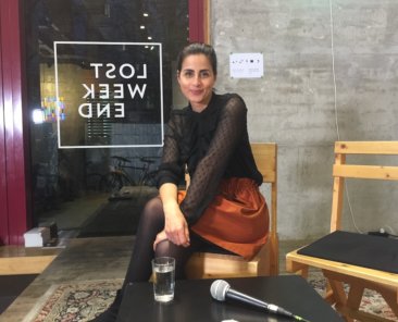 Sineb El Masrar bei einer Diskussion über ihr Buch: Muslim Men. Wer sie sind, was sie wollen.